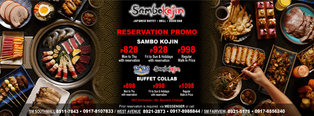 best buffet in manila, sambokojin